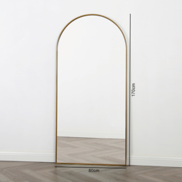 Anax Full Length Arch Mirror 170x80cm - Gold - thumbnail 3