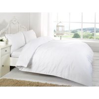 "200 Thread Count 12"" Fitted Sheet - White / King"