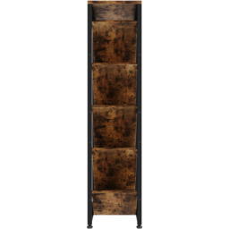 9-Tier Floor Standing Tree Bookshelf Storage Rack - Dark Wood - thumbnail 3