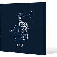 Zodiac Leo Gallery Canvas - Blue / 101cm