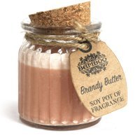 Brandy Butter Soy Pot of Fragrance Candles - Brown