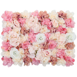 Artificial Flowers Panel Wedding Party Wall Decoration Romantic Rose Backdrop - A - thumbnail 2