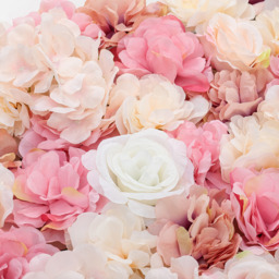 Artificial Flowers Panel Wedding Party Wall Decoration Romantic Rose Backdrop - A - thumbnail 4