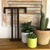 Personalised Metal lettering , Personalised Gift , Rusty Art Deco Letter T - Rusted