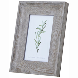 Rustic Charm 5X7 Photo Frame For Timeless Decor - Grey Washed - thumbnail 2