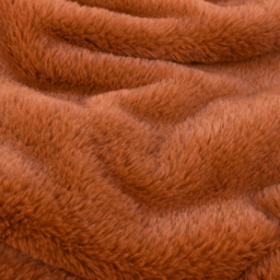 Kallu Double-Sided Faux-Fur Throw - Rust / 200cm - thumbnail 3