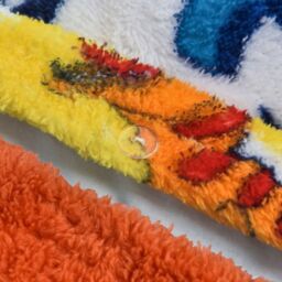Dinosaur Multi Teddy Soft Cosy Fleece Duvet Set - Multi, Orange / Single - thumbnail 5