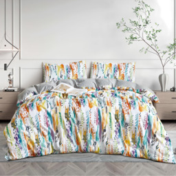 Elodie Floral Printed Duvet Set - Multi / 200cm - thumbnail 2