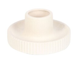 Ribbed Ceramic Smudge Bowl For Sage And Incense - Cream - thumbnail 3