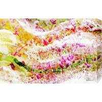 Countryside Colour Wilderness Graphic Art Wrapped on Canvas - Yellow / 92cm - image 1