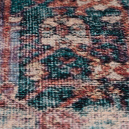 Burgundy Medallion Washable Area Rug - Red / 230 x 160cm - thumbnail 4