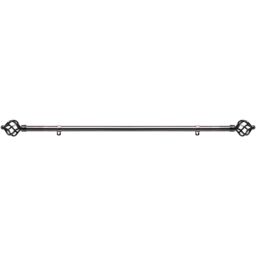 19 mm Extendable Metal Curtain Poles - Black Nickel / 210cm - thumbnail 3