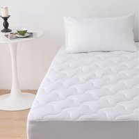 Anti Allergy Mattress Topper with Fitted Skirt - White / Single - image 1