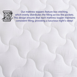 Anti Allergy Mattress Topper with Fitted Skirt - White / Single - thumbnail 4