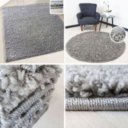Myshaggy Collection Rug - Grey / 200x290cm - thumbnail 5