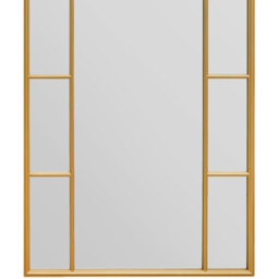 Arcus Window Framed Arch Leaner Garden Wall Mirror - Gold / 190cm - thumbnail 4