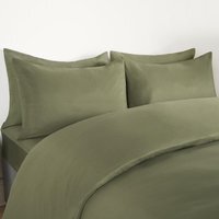 Pair Of Housewife Pillowcases - Woodland Green