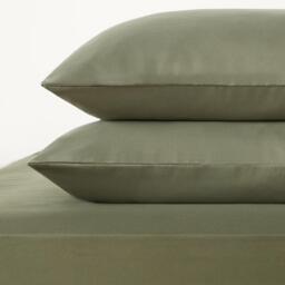 Pair Of Housewife Pillowcases - Woodland Green - thumbnail 2
