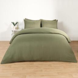 Pair Of Housewife Pillowcases - Woodland Green - thumbnail 3