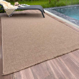 Nature Collection Geometric Outdoor Rug - Beige / 140 x 200 cm - thumbnail 3