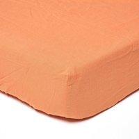 Linen Extra Deep Fitted Sheet - Burnt Orange / Double - thumbnail 1