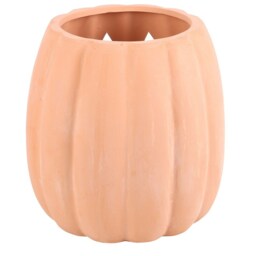 Terracotta Cut Out Pumpkin Decoration For Halloween Fun - Brown - thumbnail 2