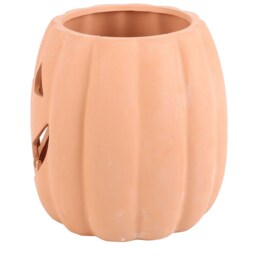 Terracotta Cut Out Pumpkin Decoration For Halloween Fun - Brown - thumbnail 4