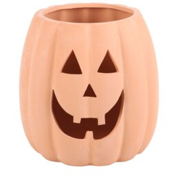 Terracotta Cut Out Pumpkin Decoration For Halloween Fun - Brown - thumbnail 3