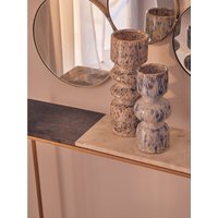 White Polyresin Large Vase - Stoneware 95%,Glaze 5%