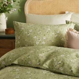Bronte Floral Duvet Cover Set - Sage / King - thumbnail 2
