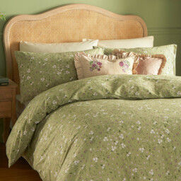 Bronte Floral Duvet Cover Set - Sage / King - thumbnail 3