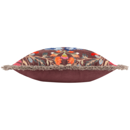 Mirrored Toucan Embroidered Cushion - Multicolour / Polyester - thumbnail 3