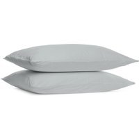 Divante 180 Thread Count Cotton Oxford Pillowcases - Silver