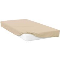 400 Thread Count Egyptian Cotton Extra Deep Fitted Sheet - BM135 - Cream / Single