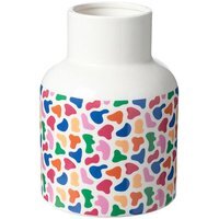 Colourful Ceramic Vase - 20.5cm / 20.5cm