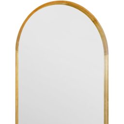 MirrorOutlet The Naturalis Solid Oak Framed Arched Leaner Wall Mirror - Oak / 120cm / 190cm - thumbnail 4