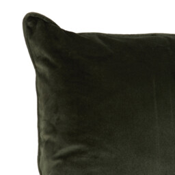 Vermont Velvet Cushion - Olive - thumbnail 3