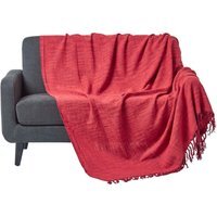 Nirvana Slub Cotton Throw - Terracotta / 360cm