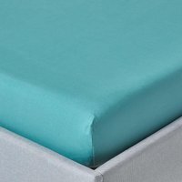 200 Thread Count Egyptian Cotton Fitted Sheet - Teal / King