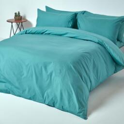 200 Thread Count Egyptian Cotton Fitted Sheet - Teal / King - thumbnail 3