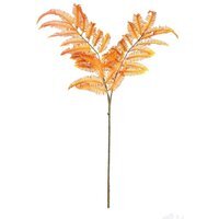 Orange Botanica Fern Branch Artificial Flowers - Orange