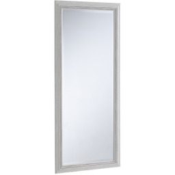 Distressed White Framed Wall Mirror - Distressed White / 167cm - thumbnail 4