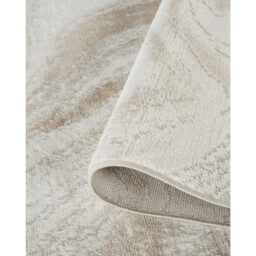 Perla Modern Abstract Action Living Room Area Rug Metallic Sheen Resin-Beige - Beige / 290cm - thumbnail 4