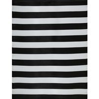 Rainbow Collection Modern Outdoor Rug - Black / 150cm