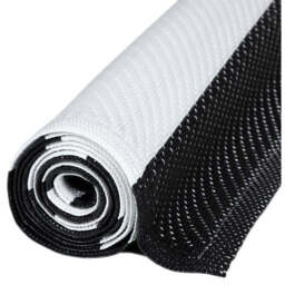 Rainbow Collection Modern Outdoor Rug - Black / 150cm - thumbnail 4