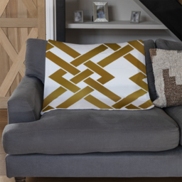 Gold Geometric Chain Blanket - Gold - thumbnail 3