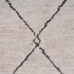 Beige Trellis Washable Area Rug - Beige / 80cm x 150cm - thumbnail 5