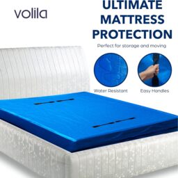 Heavy Duty Mattress Bag for Moving - Reusable Waterproof Mattress Cover - Blue / Double - thumbnail 3