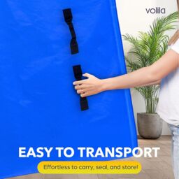 Heavy Duty Mattress Bag for Moving - Reusable Waterproof Mattress Cover - Blue / Double - thumbnail 5