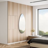 Tear Drop - Frameless Glass Wall Mirror - Silver - thumbnail 1